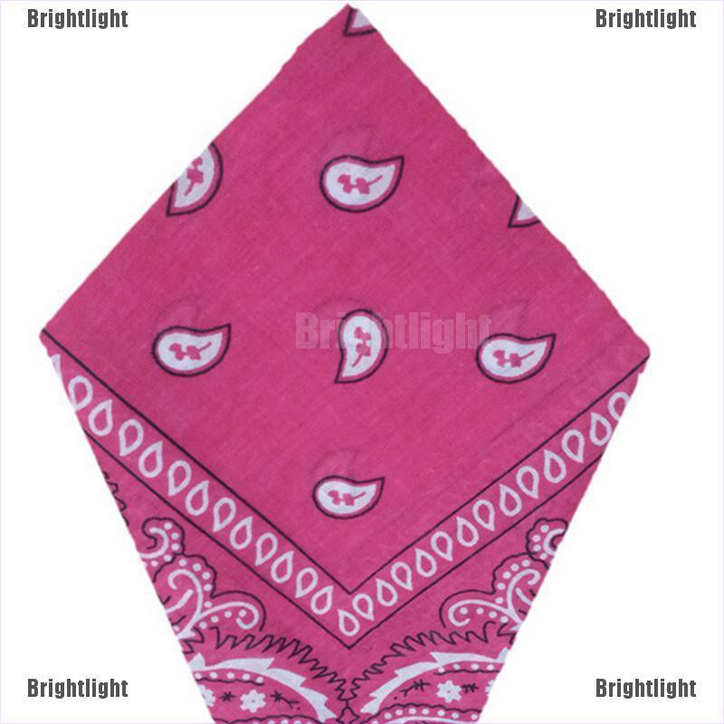 [Bright] Khăn Trùm Đầu Bandana Cotton Quấn Đầu Kiêm Mặt Nạ Ngôi Sao Paisley Mùa Hè