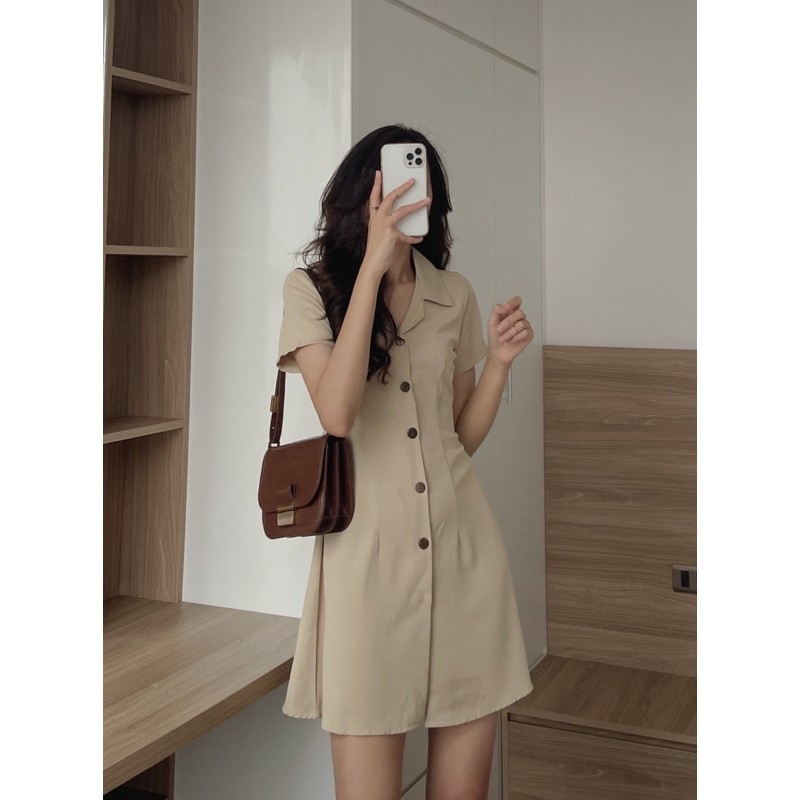 [Mã SKAMFA06 giảm 10% tối đa 50K đơn 0Đ] váy cổ somi freesize lưng thun 055