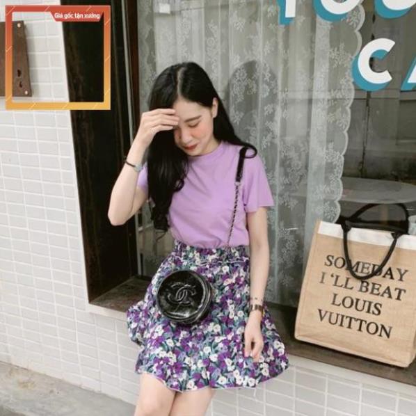 SET ÁO PULL TÍM MIX CHÂN VÁY HOA SIÊU ĐẸP