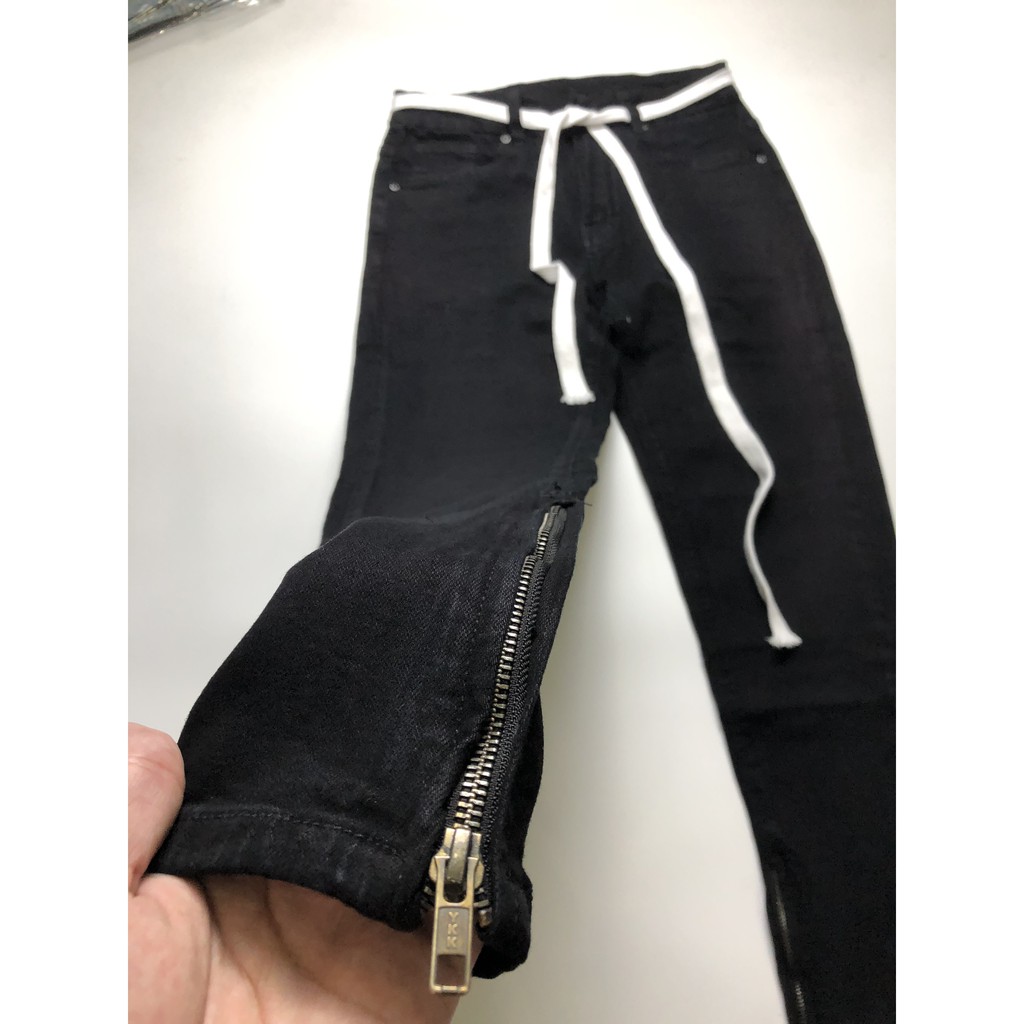 Quần jean đen zipper Paxdenim hình thật tại shop chất jean co dãn dày dặn dễ phối đồ dành cho nam