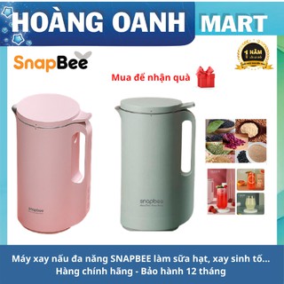 Máy làm sữa hạt đa năng SnapBee sữa đậu nành xay sinh tô nấu cháo 200W nhỏ gọn mạnh mẽ dễ vệ sinh màu xanh BH 12 tháng