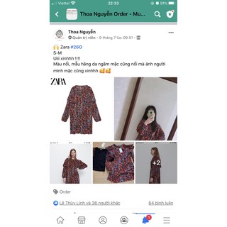 Trả order váy áo Zara