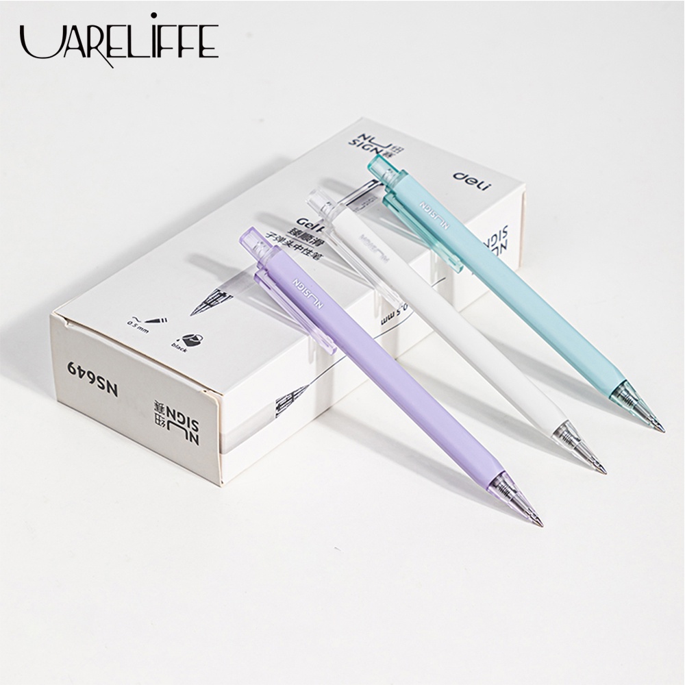 Bút gel UARELIFFEmực đen ngòi 0.5mm tiện lợi