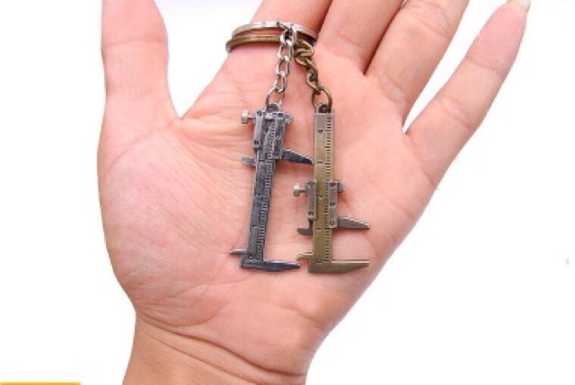 Combo 2 móc khoá thước kẹp mini