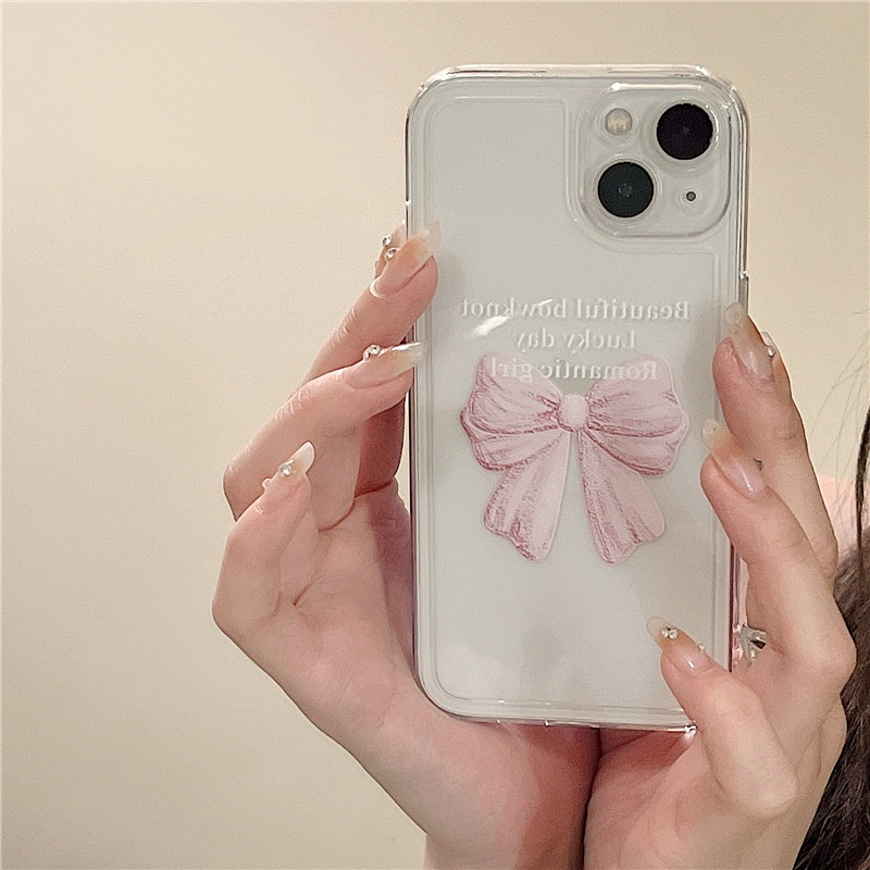 Ốp lưng iphone Ốp Điện Thoại Kiểu Khung Ảnh Thắt Nơ Phù Hợp Cho iphone 11/12 14pro 8 Dinuo case