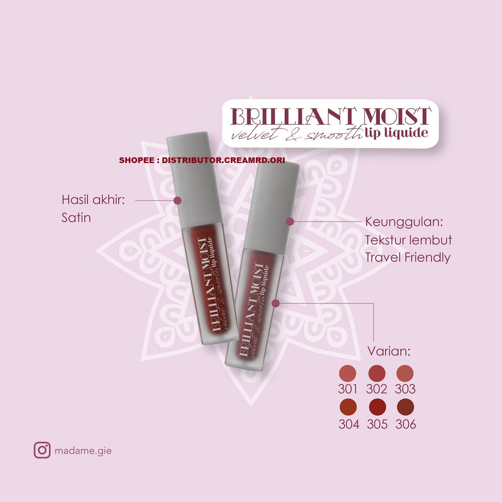 (hàng Mới Về) Son Môi Dưỡng Ẩm Madame Gie / Briliant Chính Hãng | BigBuy360 - bigbuy360.vn