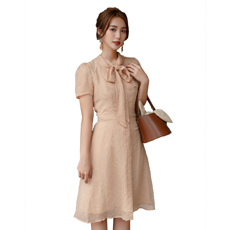 OLV - Đầm kiểu Dottie Beige