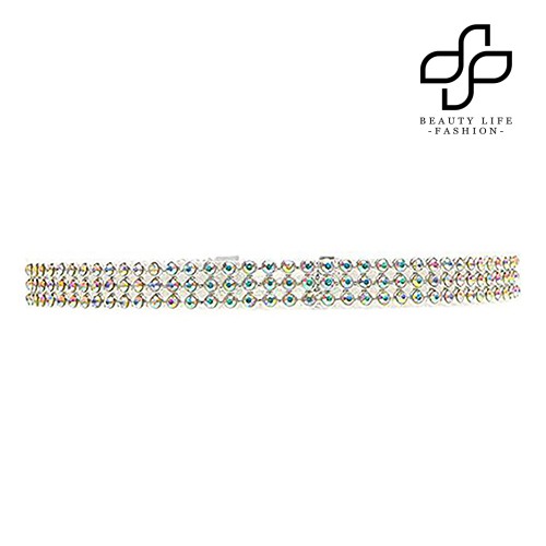 Vòng cổ choker đính đá nhân tạo lấp lánh sang trọng thời trang dành cho nữ