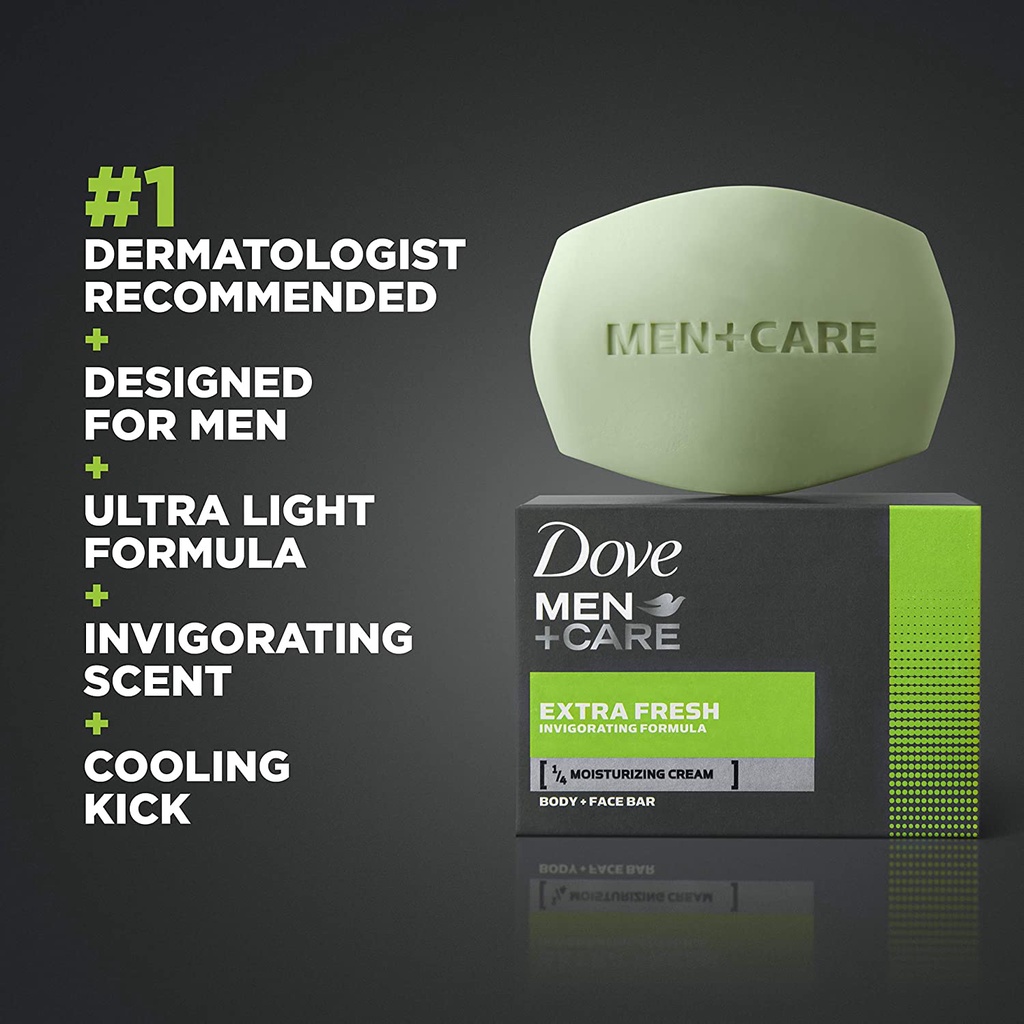 Xà bông thơm, mịn da, hàng Mỹ dành cho nam Dove Men+Care Bar 3 in 1 Cleanser for Body, Face, and Shaving