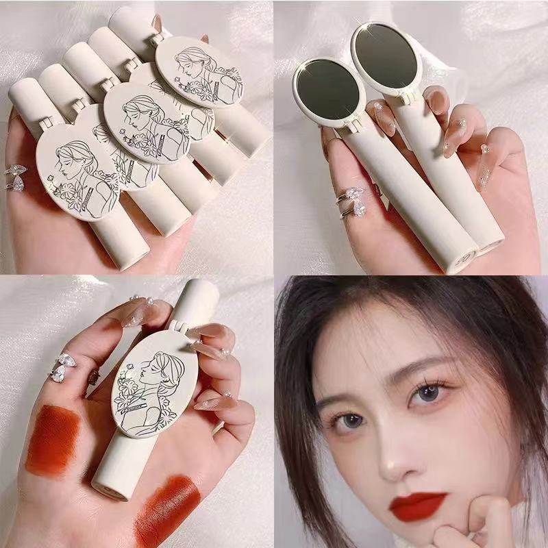 Son môi Maffick dưỡng ẩm màu nâu dâu tây mờ phù hợp cho học sinh sử dụng hàng ngày | BigBuy360 - bigbuy360.vn