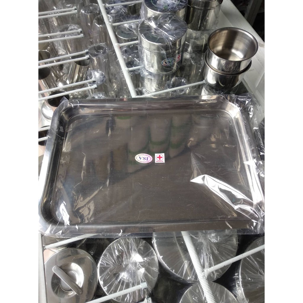 Mâm inox - đựng đồ thẩm mỹ
