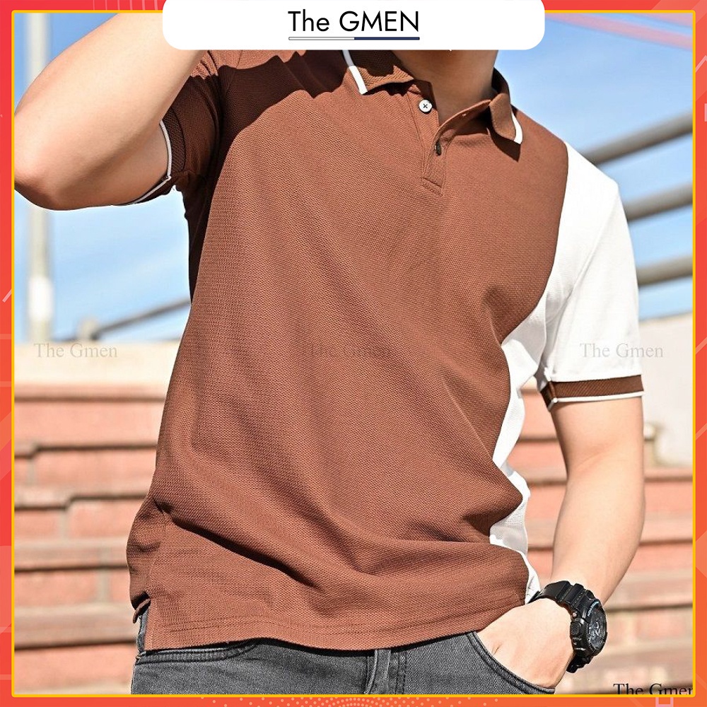 Áo Patch Polo nam THE GMEN thiết kế tinh tế chất liệu cotton mền nhẹ