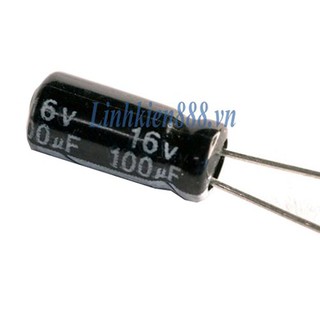 Tụ Hóa 100uF 16V, 100uF 50V