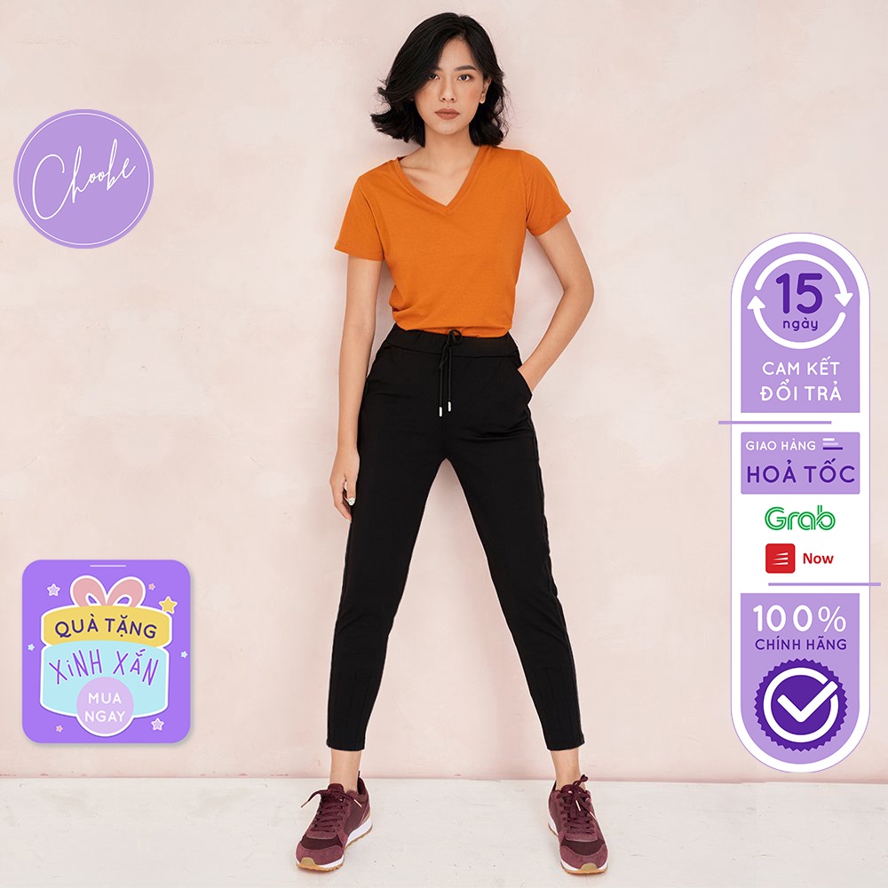 Quần jogger nữ Choobe dáng dài thun cạp chun cá tính thể thao tập gym kiểu trơn basic Q27 - HÀNG MỚI VỀ