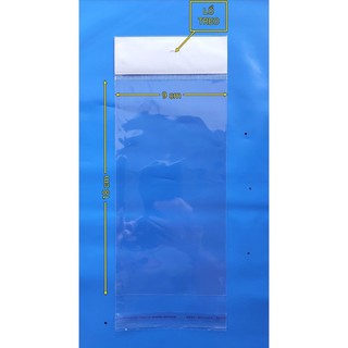 50 túi OPP size nhỏ dán miệng có màng ngọc treo phụ kiện