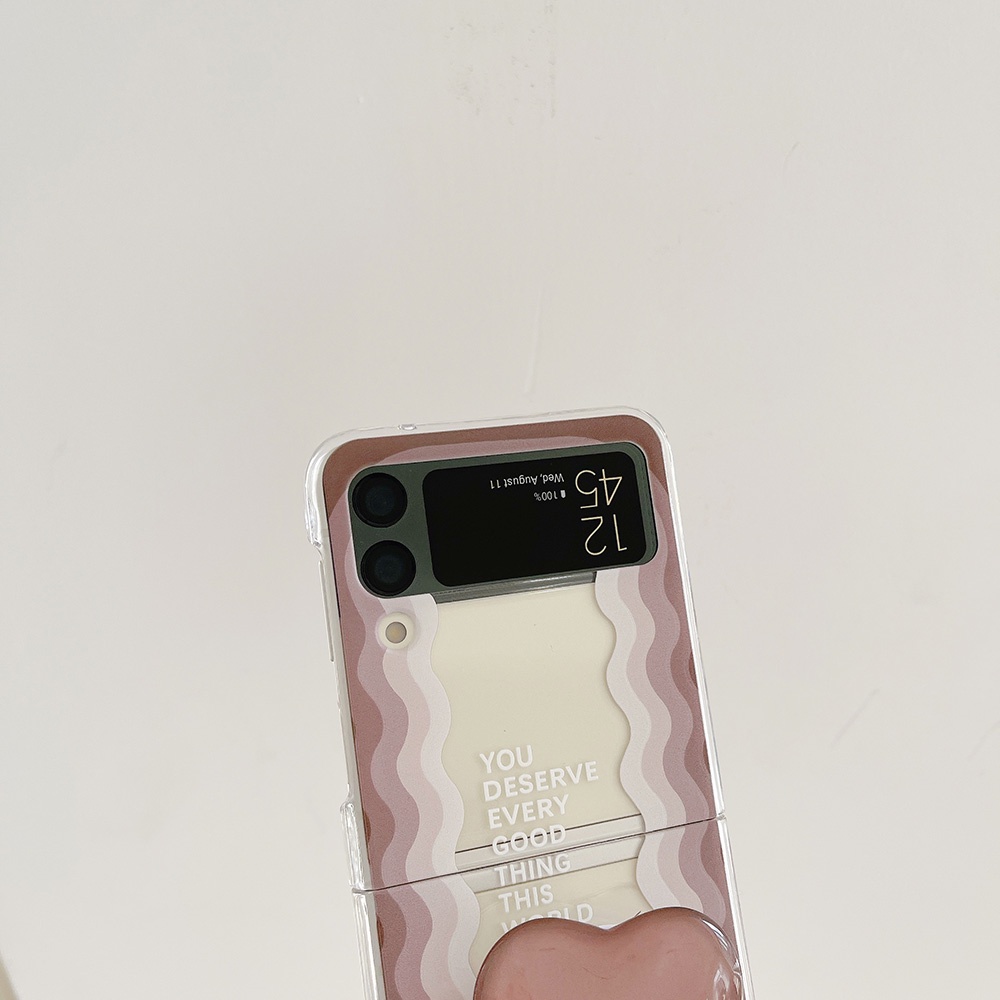 Ốp Điện Thoại PC Cứng Trong Suốt Họa Tiết Hoạt Hình Thời Trang Cho Samsung Galaxy Z Flip 5 4 3 2 1 5G Flip5 Z Flip1 2 Flip3 Flip4