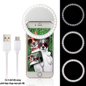 Đèn tròn led selfie gắn điện thoại Ring Light RK-12 để quay tiktok và livestream, chụp ảnh đẹp