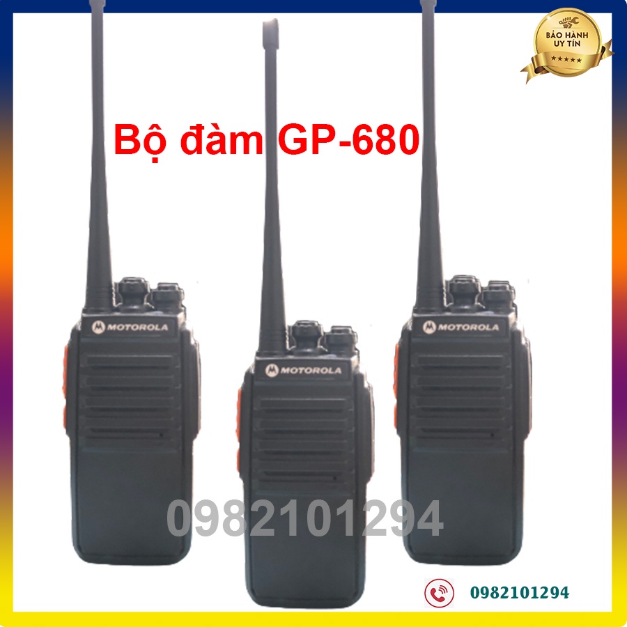 Bộ Đàm Motorola GP-680 - Máy bộ đàm giá rẻ, Thoại nghe rõ tốt, Pin khỏe