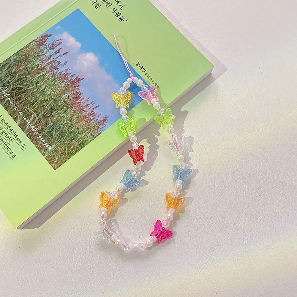 Dây Đeo Điện Thoại Đính Hạt Resin Chống Thất Lạc
