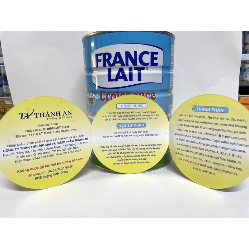 ✅Chính hãng- sữa  FRANCE LAIT 3 - 900g ( date: /2023 )