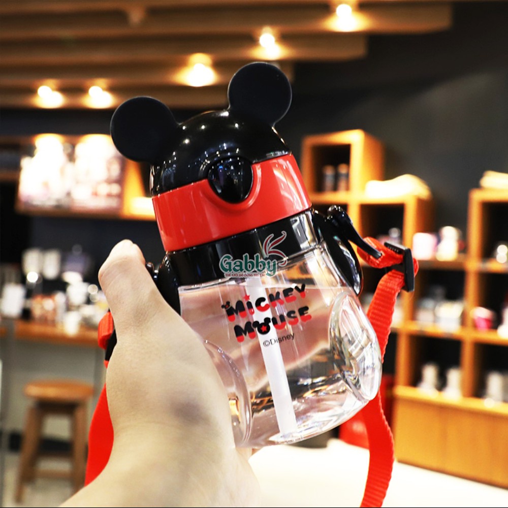 BÌNH NƯỚC DÂY ĐEO 440ML (Hình Mickey/ Minnie)