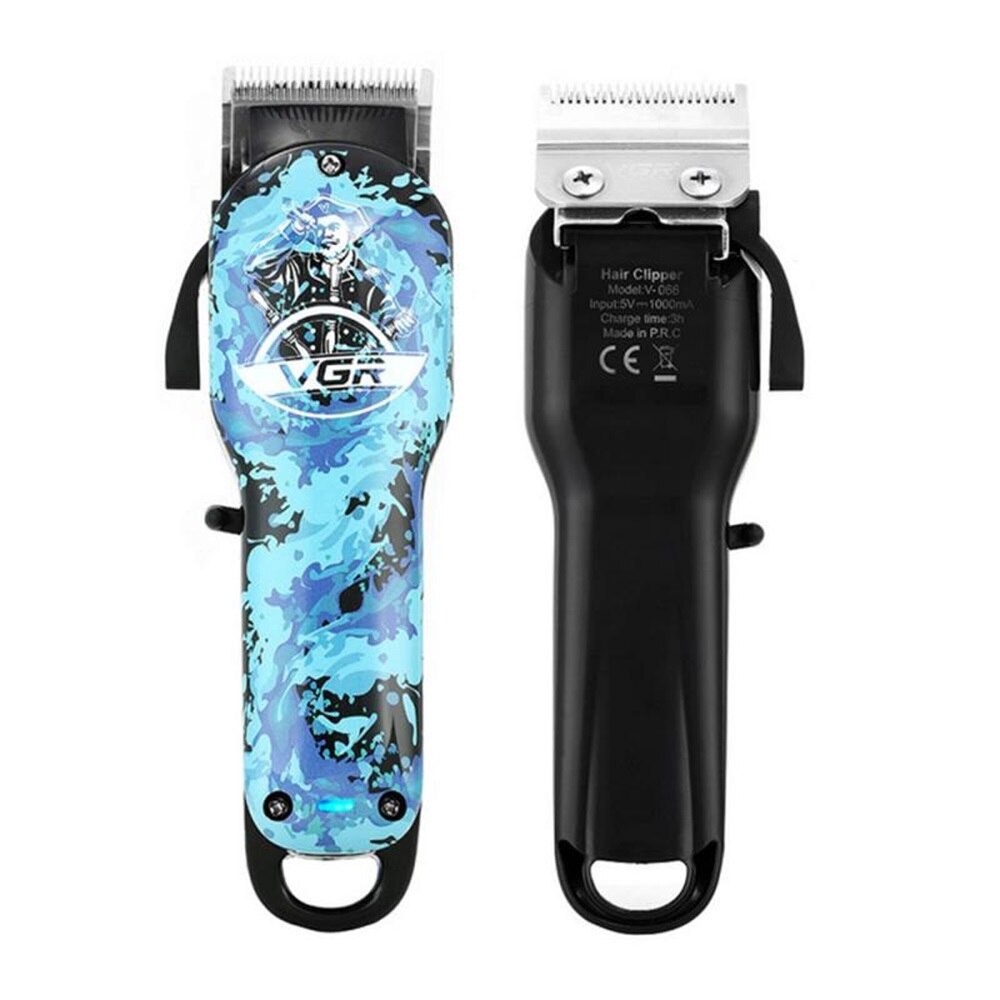 New VGR V-066 Electric Hiar Clipper USB Charging Stainless Steel Blade With Limit Comb