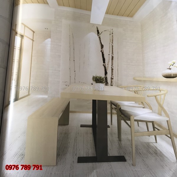 Giấy Dán Tường Giả Gạch Cho Cửa Hàng, Spa,Quán Ăn Đẹp, Rẻ, Lụa Không Keo, Khổ 10m x 53 cm