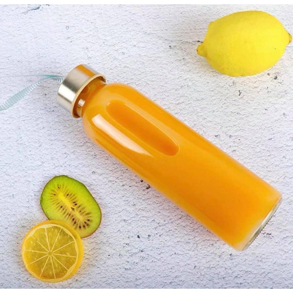 Bình nước thủy tinh có dây xách 500ml