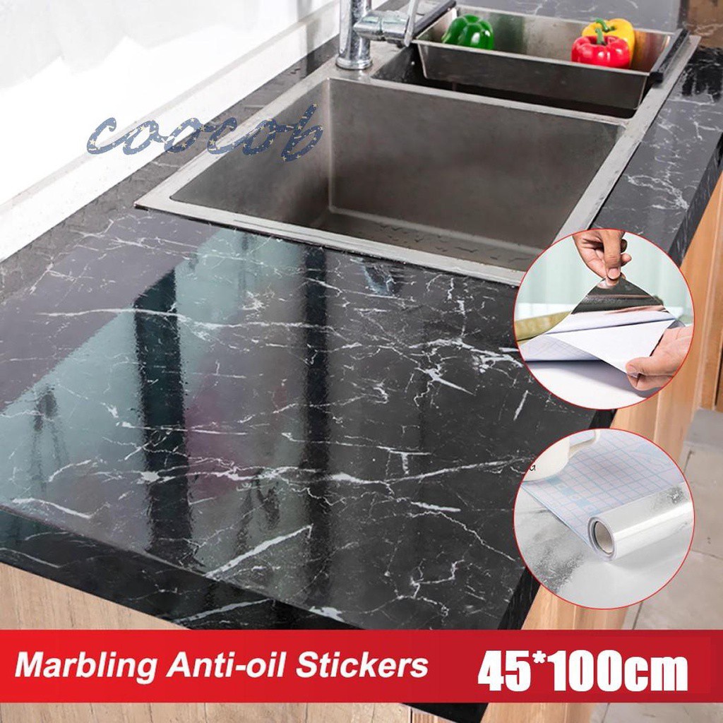 Wall Sticker Marble Stickers Table Tile Wall Waterproof Bar Etc. Cabinet