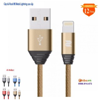 Cáp dù cổng lightning Rock M5 Metal Lightning cao cấp