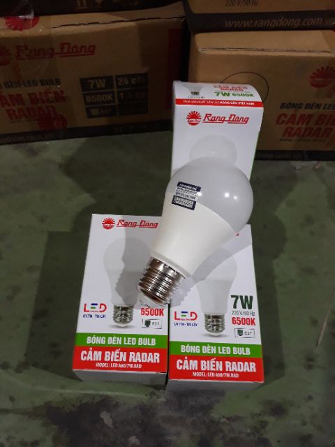 Bóng Led Bulb cảm biến A60 9W, TR70 15w Rạng Đông