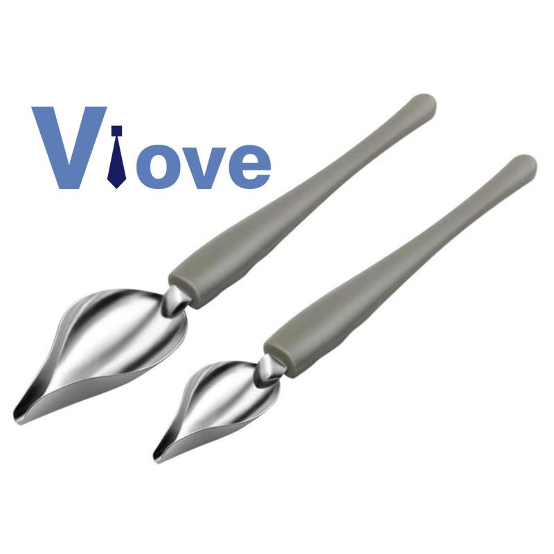 Culinary Drawing Decorating Spoon Set, 2 Pcs Saucier Drizzle Spoons