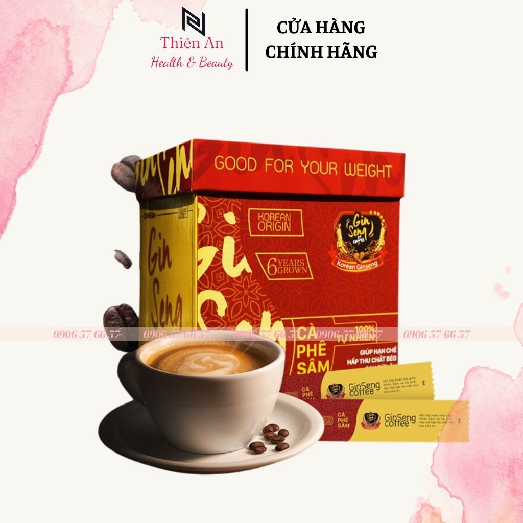 Cà Phê Sâm Hàn Quốc chính hãng 30 gói ( GINSENG COFFEE)