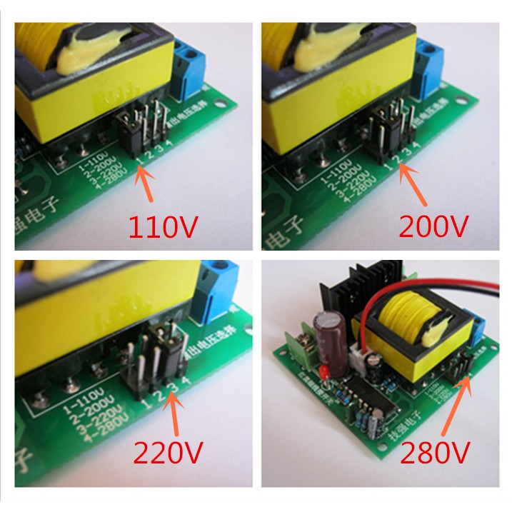 Thiết bị chuyển đổi DC-AC 12V sang 110v 200V 220v 280V 150W tiện dụng