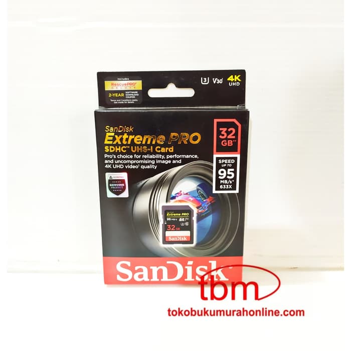 Thẻ Nhớ Sandisk Extreme Pro Sdhc - 32gb (Đọc Tốc Độ 95mb / S) Mới