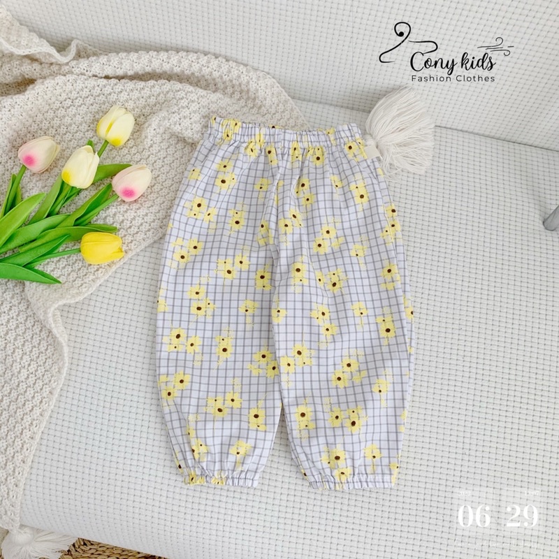 CONY KIDS - Quần Bom Dáng Lửng Hoa Nhí Dáng Alibaba Cho Bé Gái (quần tránh muỗi)