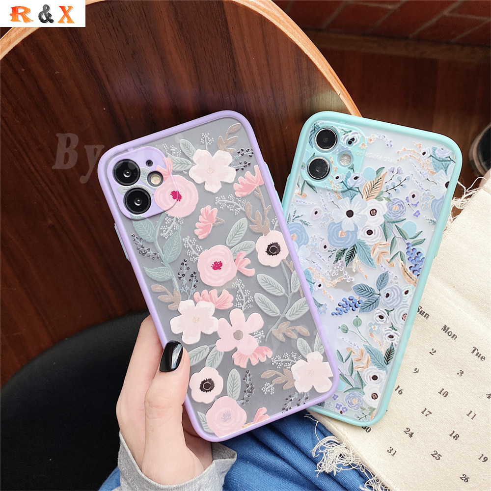 Ốp điện thoại in hoa chống sốc thời trang cho Huawei Y7A Y6 Pro 2019 Y6P Y7P Nova 7se 7i 5t 3i 2i Y9S Y9 Prime P30 Lite