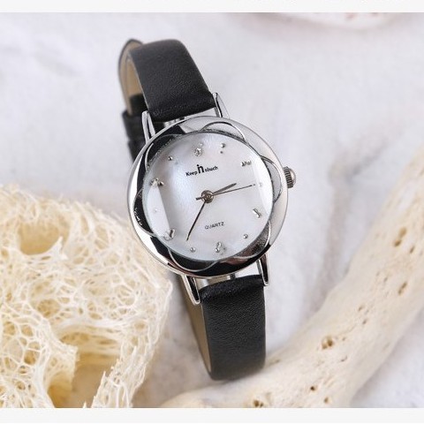 [CÓ VIDEO - ẢNH THẬT] Đồng hồ nữ Keep In Touch 8008 dây da mặt tròn đa giác | BigBuy360 - bigbuy360.vn