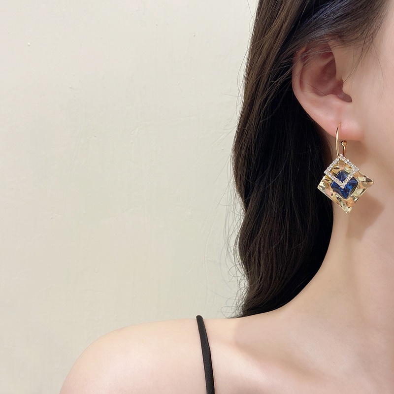 Bông Tai Mạ Bạc 925 Thiết Kế Độc Đáo Thời Trang Hàn Quốc Cho Nữ