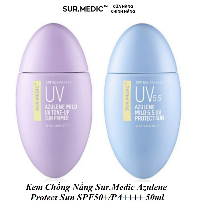Kem Chống Nắng Sur.Medic Azulene Mild SPF50+/PA++++ 50ml