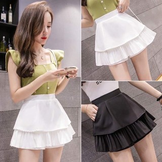 Chân váy xếp ly❤️ dáng xoè 2 tầng❤️ quần giả váy về 2 màu QUÀ TẶNG ĐẶC BIỆT