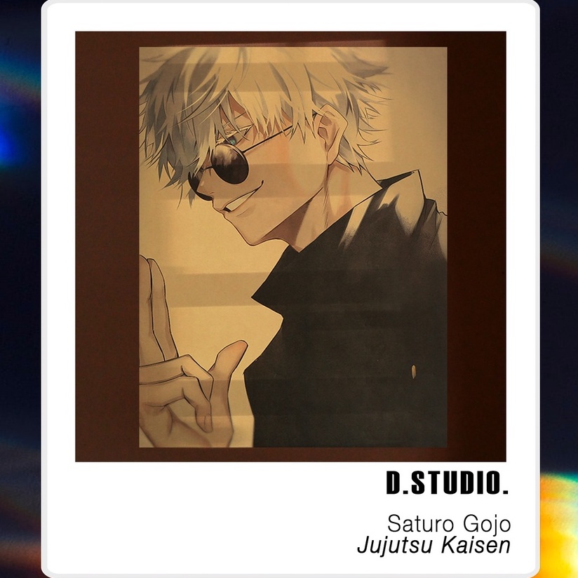 Tranh trang trí tường Poster Anime: Jujutsu Kaisen Chú thuật hồi chiến giấy Kraft 50x35cm decor phòng by DstudiO