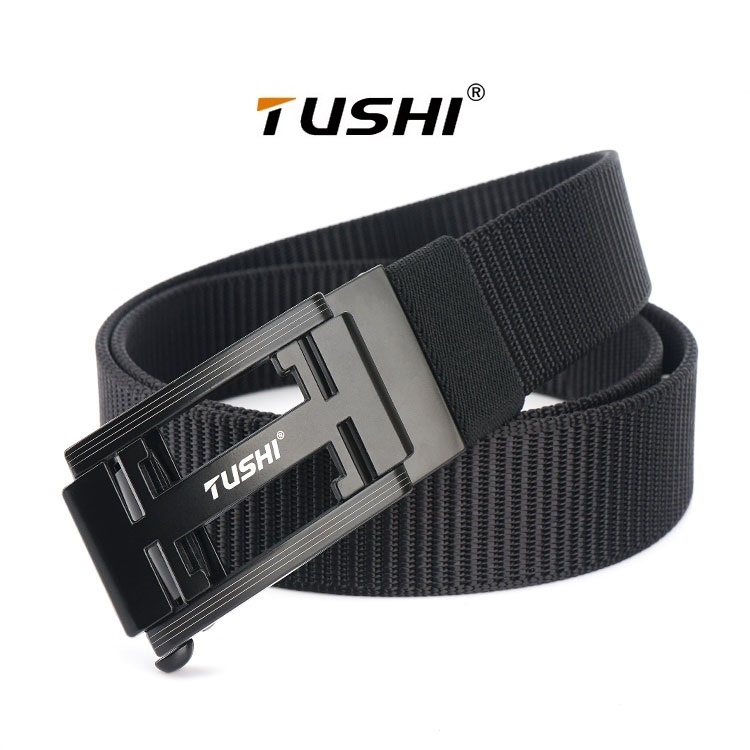 Thắt Lưng Nam TuShi, Khóa Tự Động, Phong Cách Thời Trang Đơn Giản, Cá Tính_Dây Nịt Nam Vải Canvas Siêu Bền Đẹp_Nhiều Màu