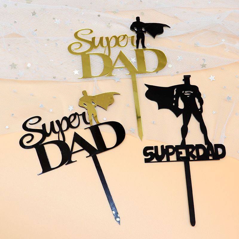 Chữ Ghim Trang Trí Bánh &quot;Best Dad Happy Birthday&quot; Cho Ngày Của Cha