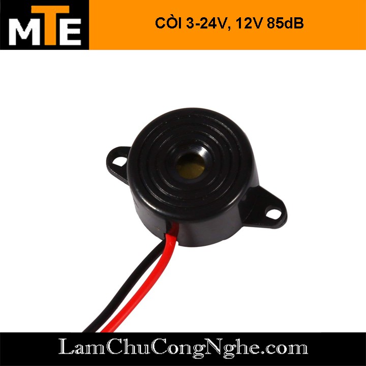 Còi báo âm thanh liên tục Piezo 85Db - dùng điện DC 3-24V