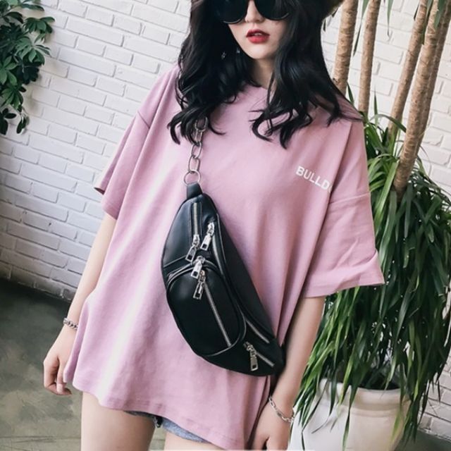 Túi đeo hông kiêm túi chéo da bao tử dây xich - tuicheo 011 theloan | BigBuy360 - bigbuy360.vn