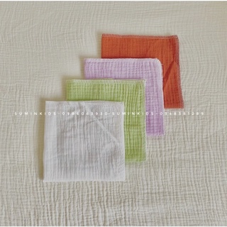 Khăn Mặt Xô Muslin Organic SUMIN Cho Bé