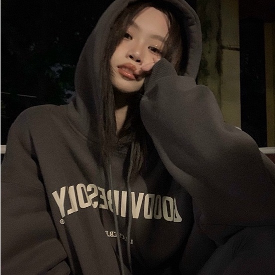 Áo Khoác Hoodie Unisex Nam Nữ GOODVIBESONLY Form Rộng Ulzzang