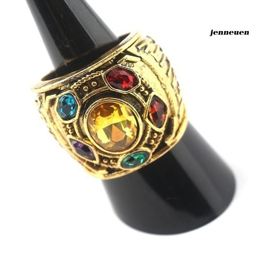 Nhẫn Đính Đá Vô Cực Phong Cách Thanos Thời Trang Cho Nam