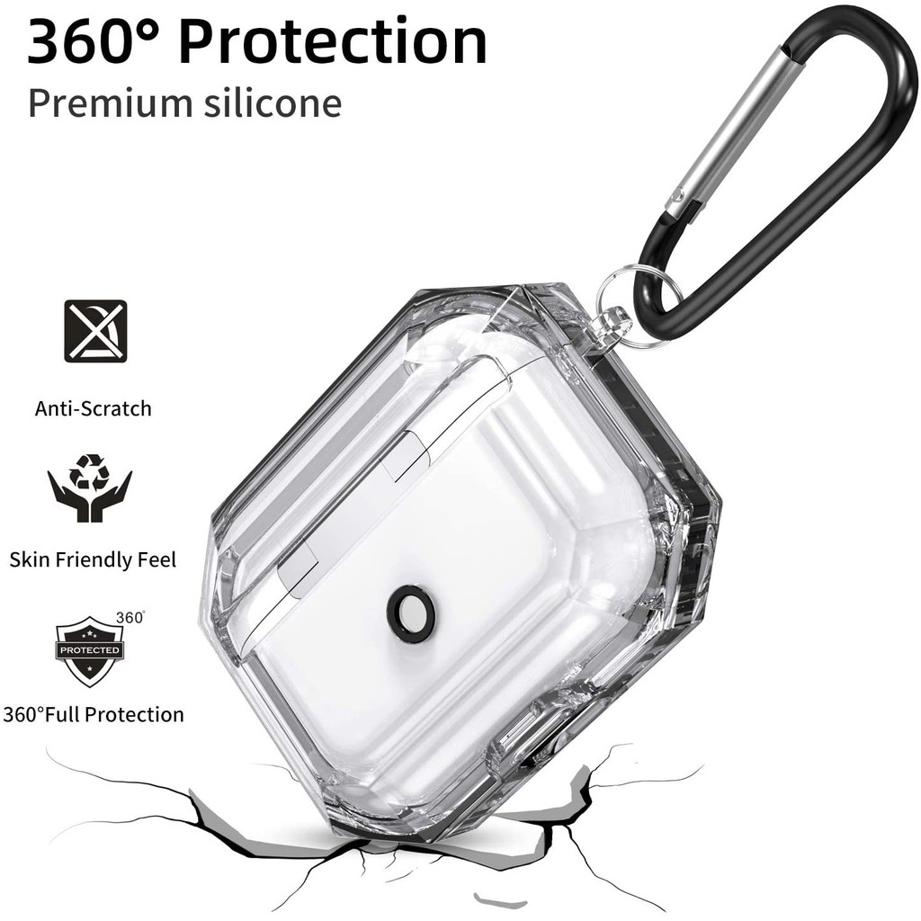 Vỏ bọc mềm 8 màu sắc + dây đeo thích hợp cho hộp sạc tai nghe AIrPods Pro AIrPods 1/2/3 AIrPods 3